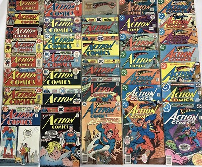 Lot 55 - Large quantity of 1970's DC Comics , Action Comics. To include #411 origin of Eclipso #481 1st appearance of Supermobile