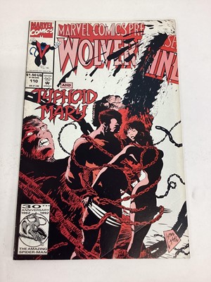 Lot 51 - Group of Marvel comics Wolverine mostly 1990's. To include issues 54 to 58, Werewolf by night. Approximately 25 comics.