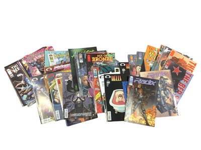 Lot 115 - Box of Image comics mostly 1990's and 2000's. To include Wynonna Earp, Phantom Force, Grifter Shi, the Savage Dragon, the age of hero's and many others. Approximately 190 comics.