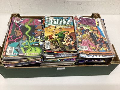 Lot 119 - Box of Marvel comics, mostly 1990's and 2000's. To include the Warlock chronicles, the Avengers, Silver Sable, the Clan Destine, Starjammers and others. Approximately 240 comics.