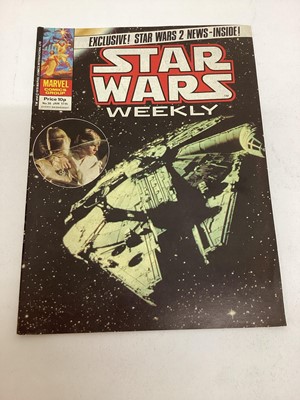 Lot 113 - Marvel comics Star Wars weekly 1979 and 1980. To include issue 50. English price variants, approximately 20 comics.