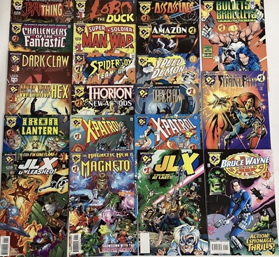 Lot 53 - Quantity of Amalgam Comics published by DC Comics to include BatThing #1, Challengers of the Fantastic #1, Dark Claw #1, Generation Hex #1, Iron Lantern #1, JLX Unleashed #1, Lobo The Duck #1, Supe...
