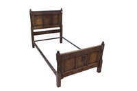 Lot 1306 - Good pair of early 20th century oak single...