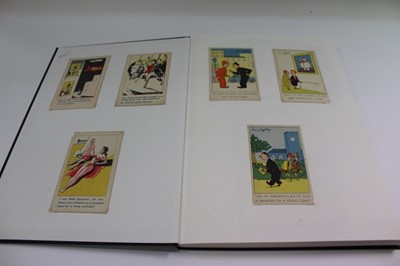 Lot 1417 - Postcards in eight albums including seaside humour, Bamforth, Chas etc