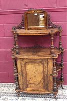 Lot 1310 - Victorian rosewood and boxwood line-inlaid...