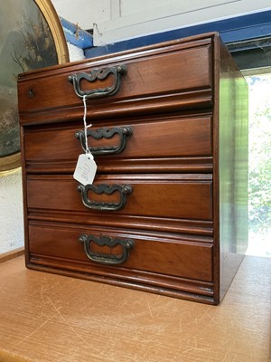 Lot 226 - Edwardian mahogany bank of drawers