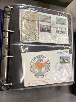 Lot 458 - Two folders of Guernsey first day covers