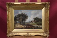 Lot 1273 - Joseph Thors (act. 1863 - 1900), oil on canvas...