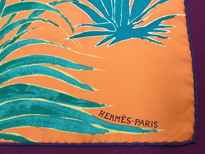 Lot 2108 - Hermès silk scarf Au Bout du Monde, designer Antoine Carbonne, 90 x 90cm approximately.