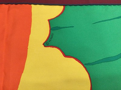 Lot 2108 - Hermès silk scarf Au Bout du Monde, designer Antoine Carbonne, 90 x 90cm approximately.