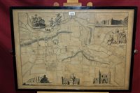 Lot 1276 - Antique engraved map - The Town and Borough of...