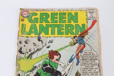 Lot 17 - Ten 1960's DC Comics, Green Lantern #21 (1st appearance and origin of Dr. Polaris) #22 #23 (1st appearance of Tattoo Man) #24 (1st appearance and origin of Shank) #25 #26 #27 #28 #29 (1st appearanc...