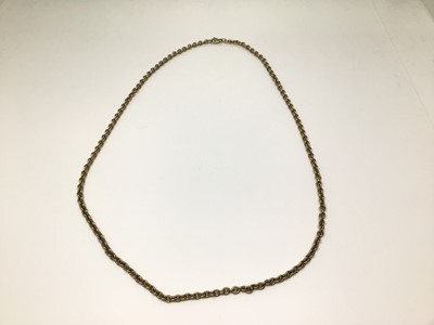 Lot 1015 - 9ct gold chain, 51.5cm long