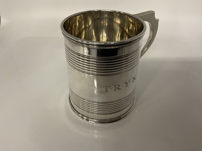 Lot 1066 - William IV silver christening cup