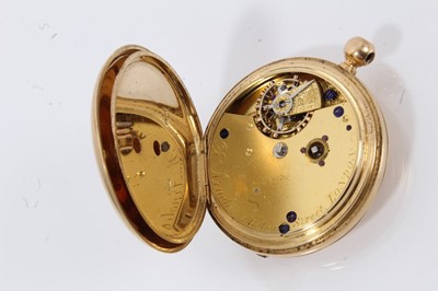 Lot 762 - Victorian 18ct gold pocket watch