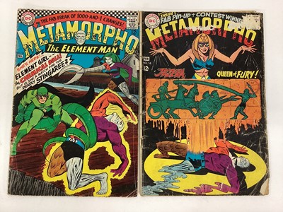 Lot 39 - Five 1960's DC Comics, Metamorpho The Element Man #1 #2 #8 #10 #16