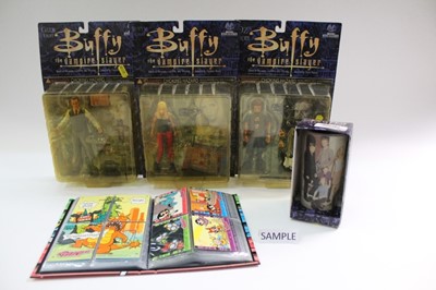 Lot 1507 - Collection of albums of trading cards to include Star Trek, X Files, and various others, together with figures and other related items (to be sorted into suitable lots).