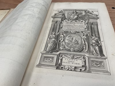 Lot 1730 - Andrea Palladio - The Four Books of Architecture, translation by Isaac Ware, 1738