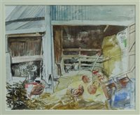 Lot 1115 - *Richard Bawden (b. 1936), watercolour - The...