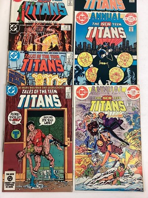 Lot 83 - Large quantity of 1980's DC Comics, The New Teen Titans #1 #3-41 #45-47 together with Two annuals #1 #2