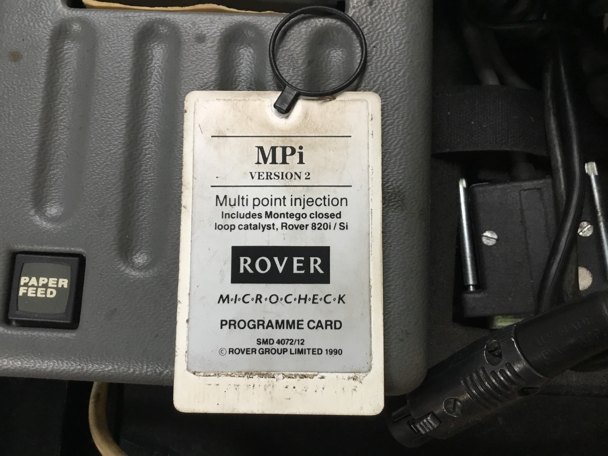 Testing Card Rover Bsg Lot 80 - Rover Microcheck tester model SMD 4072/1,