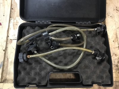 Lot 91 - Smoke pro diagnostic leak detector accesories, cased