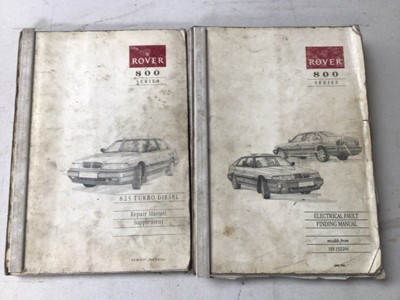 Lot 97 - Selection of Rover Series 600 & 800 workshop manuals