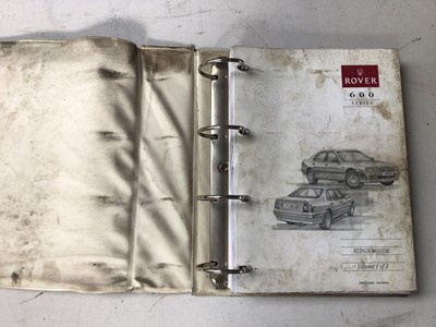 Lot 97 - Selection of Rover Series 600 & 800 workshop manuals