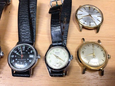 Lot 41 - Group of vintage wristwatches including Carronade 25 Jewel automatic watch, Timex etc