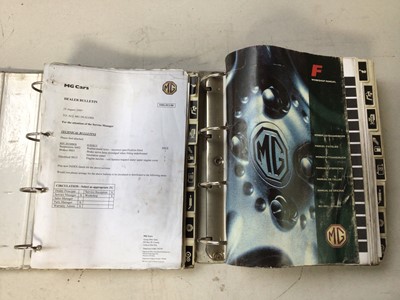 Lot 101 - Selection of MG F workshop manuals