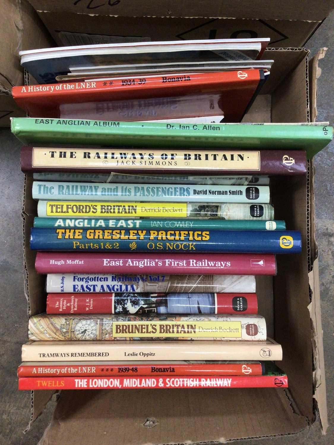 Lot 193 - Three boxes of railway books