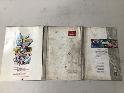 Lot 103 - Selection of Rover engine overhaul manuals including T & K Series