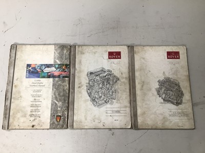 Lot 103 - Selection of Rover engine overhaul manuals including T & K Series