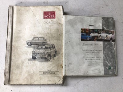 Lot 104 - Two Rover Mini workshop manuals