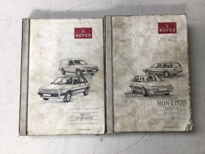 Lot 106 - Selection of Rover Maestro & Montego workshop manuals