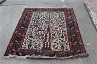 Lot 1425 - Pair of Kashan Tree of Life rugs, each with...