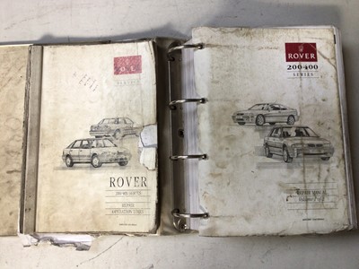 Lot 108 - Selection of Rover 200 & 400 Series workshop manuals