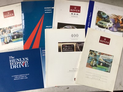 Lot 109 - Two boxes of MG Rover car handbooks