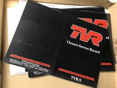 Lot 110 - TVR S Series unused owners service records (10)