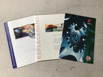 Lot 113 - MGF unused Service Book & Replacement Service Books (3)