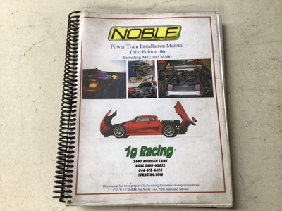 Lot 114 - Noble Handbook and Dealership Bullitins and a Noble wiring booklet (3)