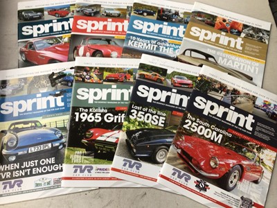 Lot 116 - TVR Dealership correspondence, Warranty Times manual and TVR Sprint magazines