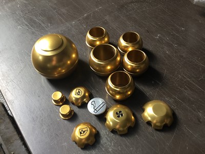 Lot 149 - Group of TVR Tuscan new old stock brass vents and dash knobs