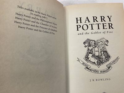 Lot 1724 - Group of Harry Potter first editions and others