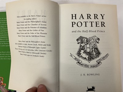 Lot 1724 - Group of Harry Potter first editions and others