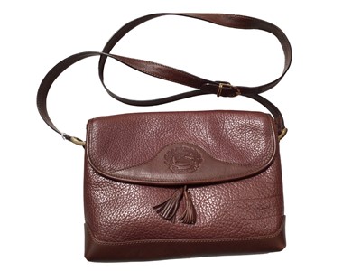 Lot 2133 - Burberrys’ vintage medium tan leather handbag with tassels.