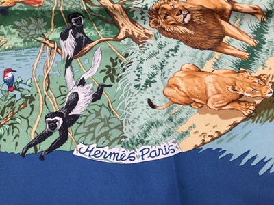 Lot 2123 - Hermès silk scarf, designer Robert Dallet, 90 x 90cm approximately.