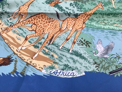 Lot 2123 - Hermès silk scarf, designer Robert Dallet, 90 x 90cm approximately.