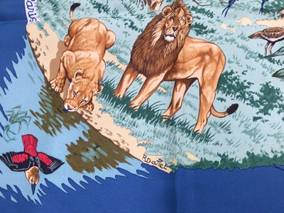 Lot 2123 - Hermès silk scarf, designer Robert Dallet, 90 x 90cm approximately.