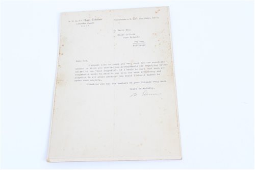 Lot 543 - Zeppelin Interest - 1930s letter mounted on...